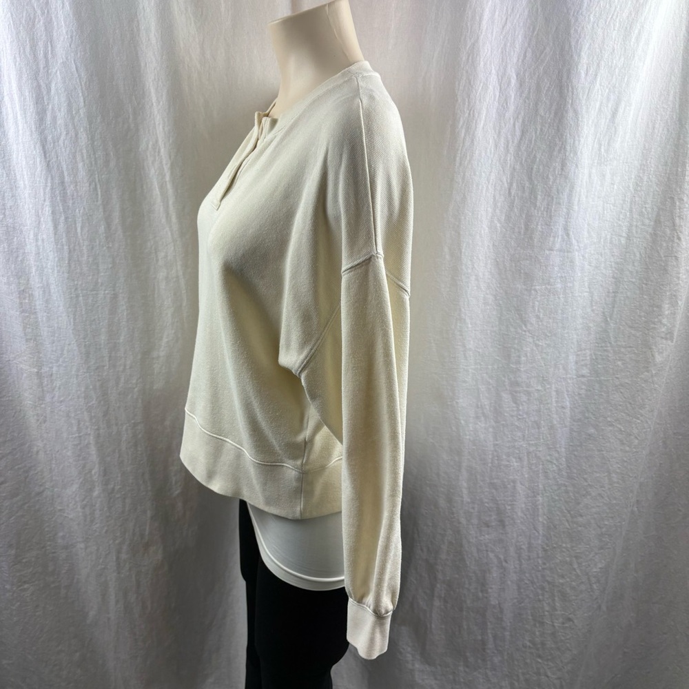 Rails Erin Henley Sweatshirt Ivory Small - Picture 7 of 11